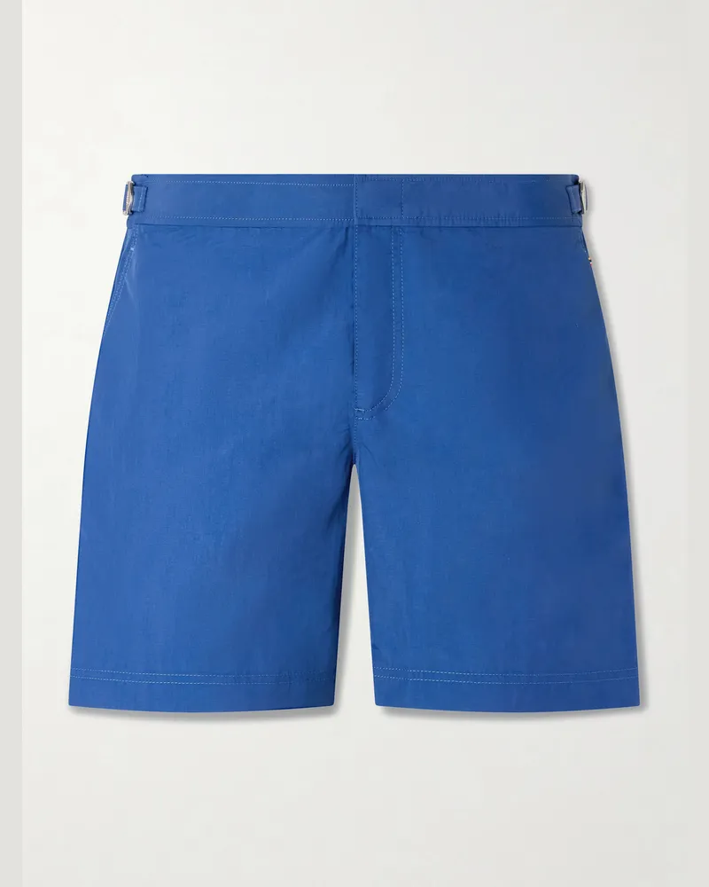 Orlebar Brown Bulldog Straight-Leg Mid-Length Swim Shorts Blue