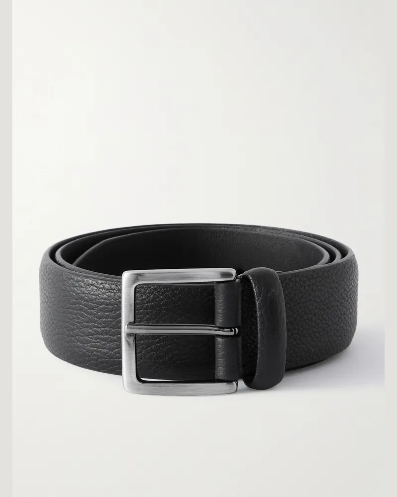 Anderson's Gürtel aus vollnarbigem Leder, 3,5 cm Schwarz