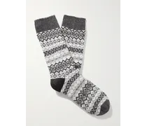 Socken aus einer Kaschmirmischung mit Fair-Isle-Muster