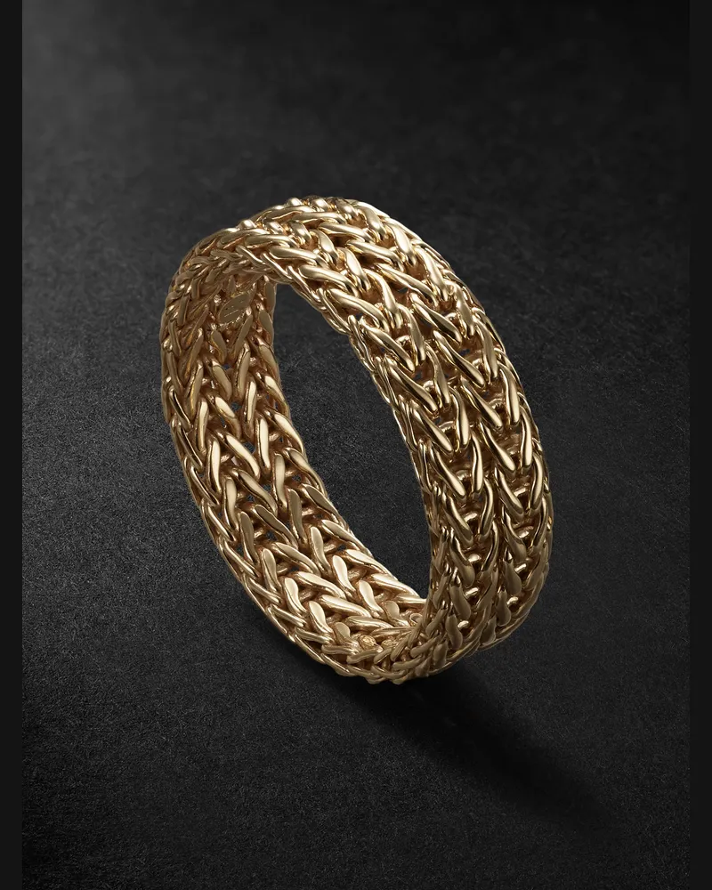 John Hardy Rata Ring aus 14 Karat Gold Gold