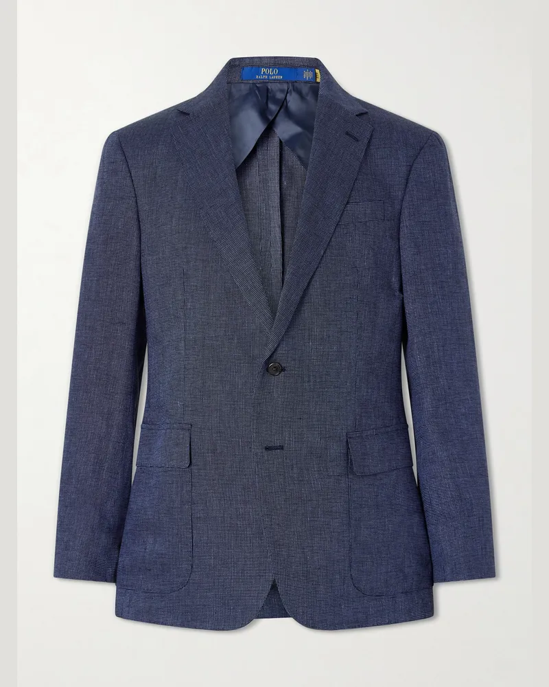 Ralph Lauren Linen and Wool-Blend Blazer Blue
