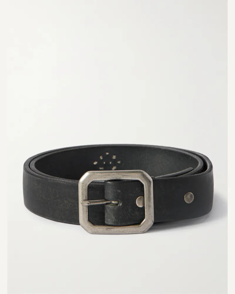 Cherry Los Angeles Gürtel aus Leder mit Nieten, 3 cm Schwarz