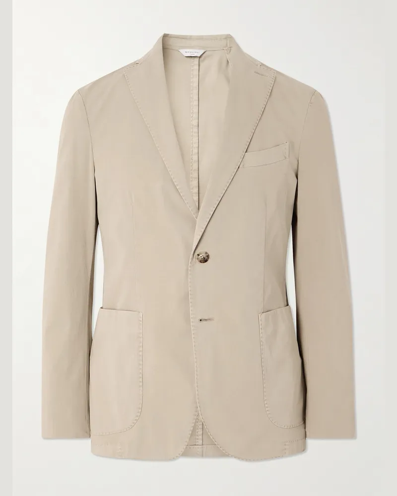 Boglioli Sakko aus Twill aus einer Baumwollmischung Neutral