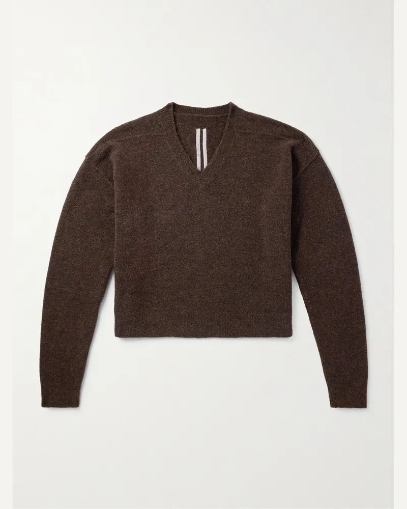 Rick Owens Tommy Strickpullover Braun