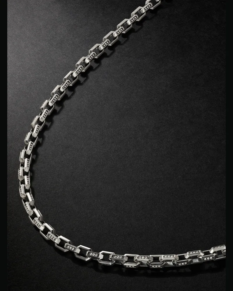David Yurman Streamline® Gliederkette aus Sterlingsilber mit Diamanten Silber