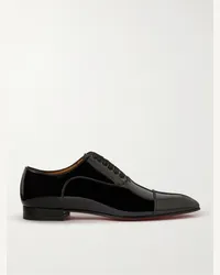 Christian Louboutin Greggo Oxford-Schuhe aus Lackleder Schwarz