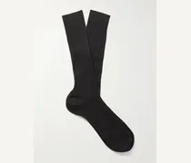 Ribbed Merino Wool-Blend Socks