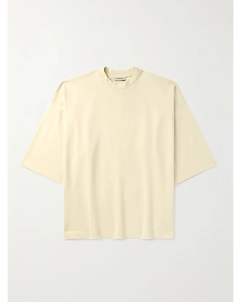 Fear of God Thunderbird Milano Oversized-T-Shirt aus Jersey mit Stickerei Gelb