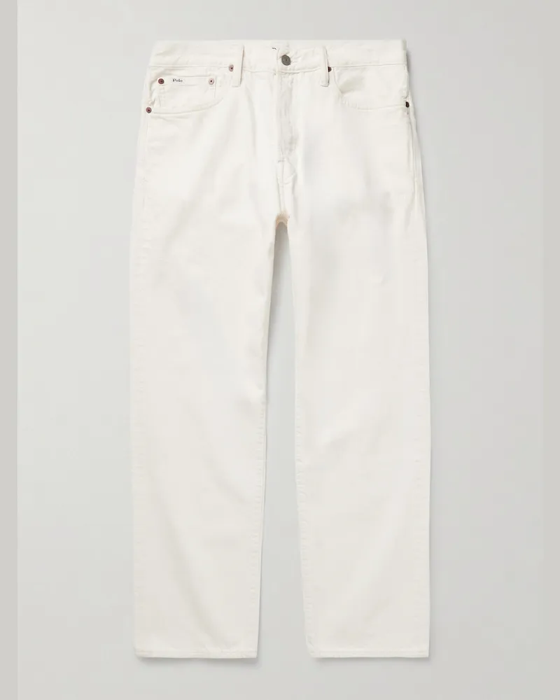 Ralph Lauren Heritage gerade geschnittene Jeans aus recyceltem Denim Weiß
