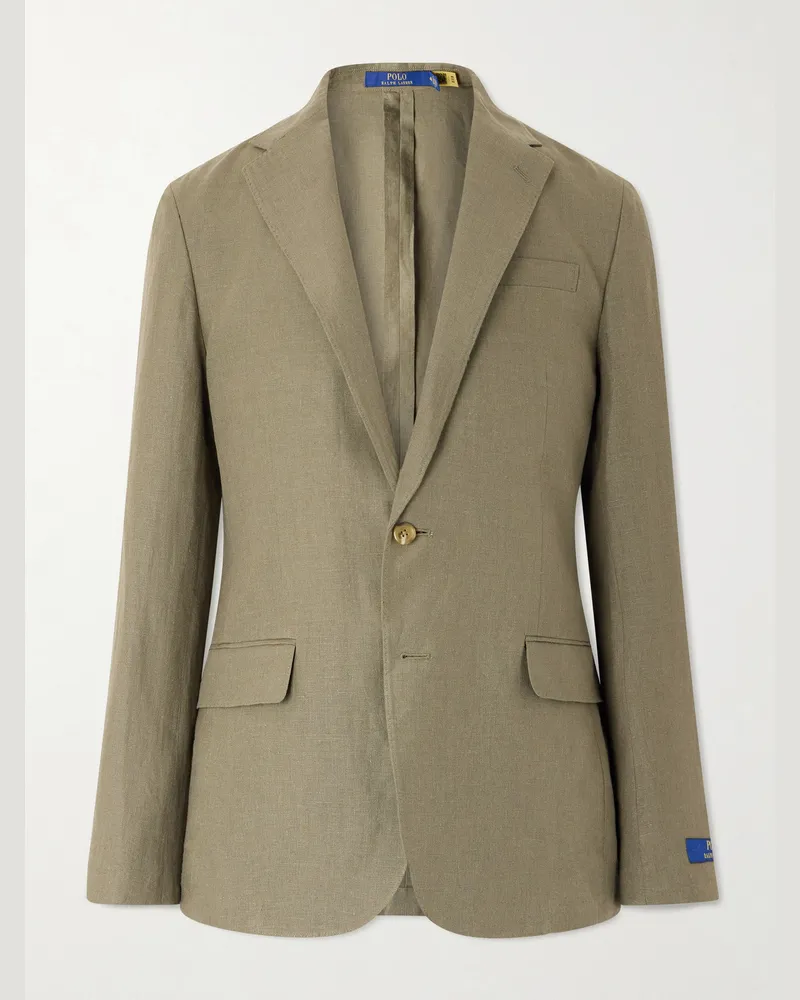 Ralph Lauren Sakko aus Leinen Grün