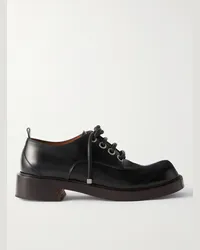 Alexander McQueen Schuhe aus Leder mit Prägung Schwarz