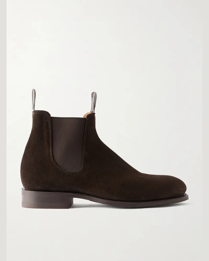 R.M.Williams Turnout Suede Chelsea Boots Brown
