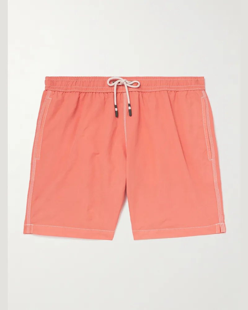 Hartford Schmal geschnittene, mittellange Badeshorts Pink