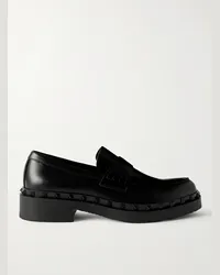 Valentino Garavani Rockstud Pennyloafers aus Leder Schwarz