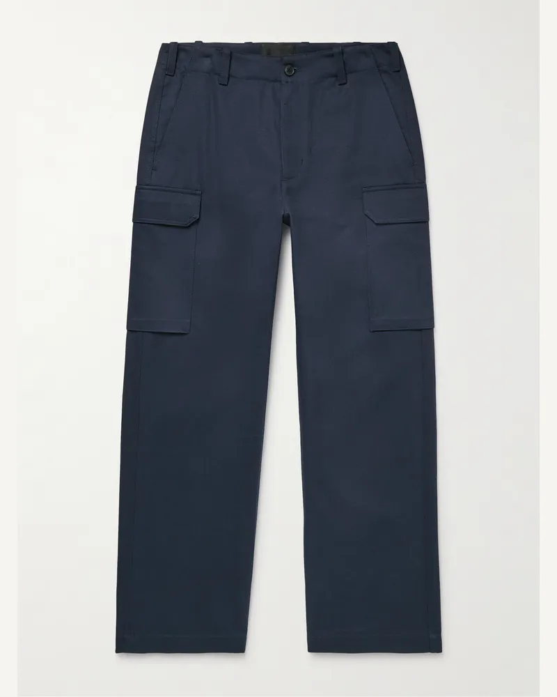 Nili Lotan Friedman gerade geschnittene Cargohose aus Baumwoll-Twill Blau