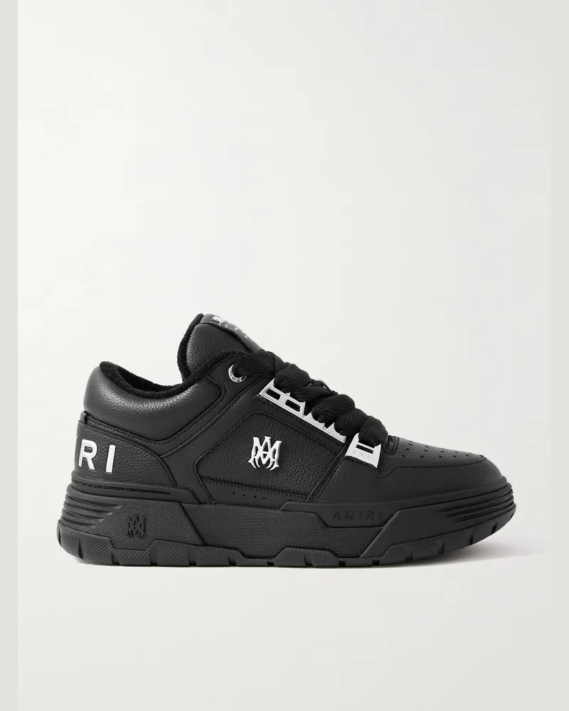 Amiri MA-1 Sneakers aus vollnarbigem Leder mit Verzierungen Schwarz