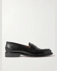 MR P. Scott Low-Cut-Loafers aus Leder Schwarz