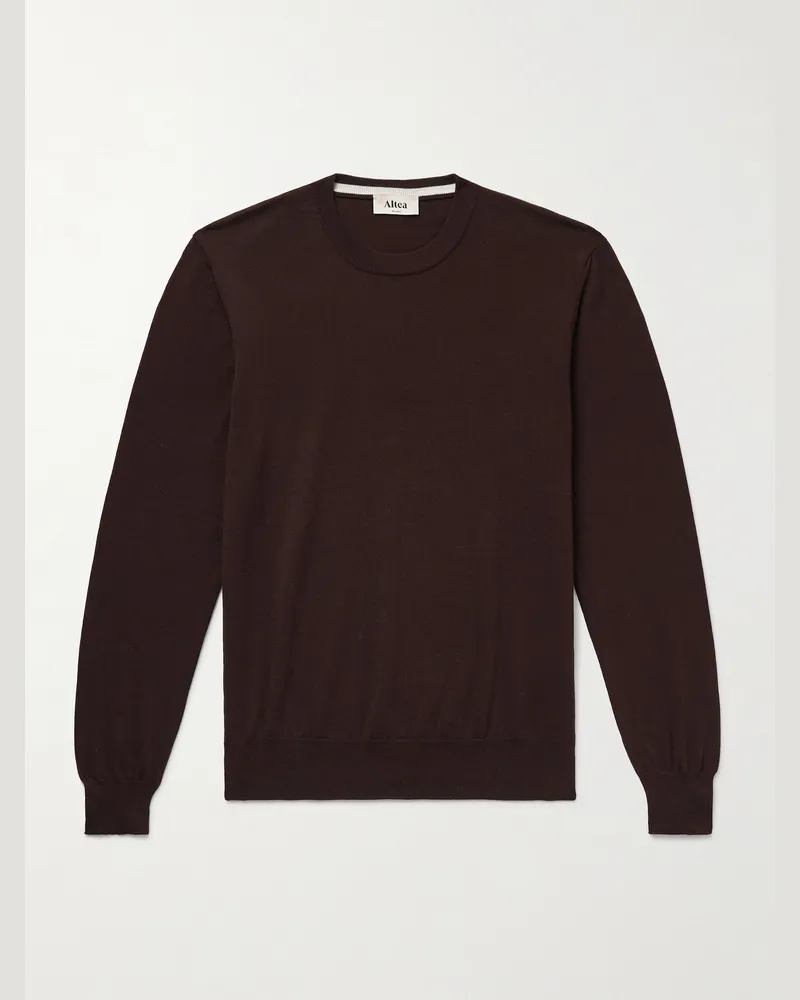 Altea Pullover aus Baumwolle Braun