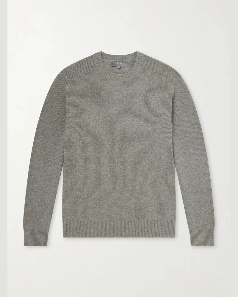 N.Peal Raglan Organic Cashmere Knitwear Sweatshirt Green