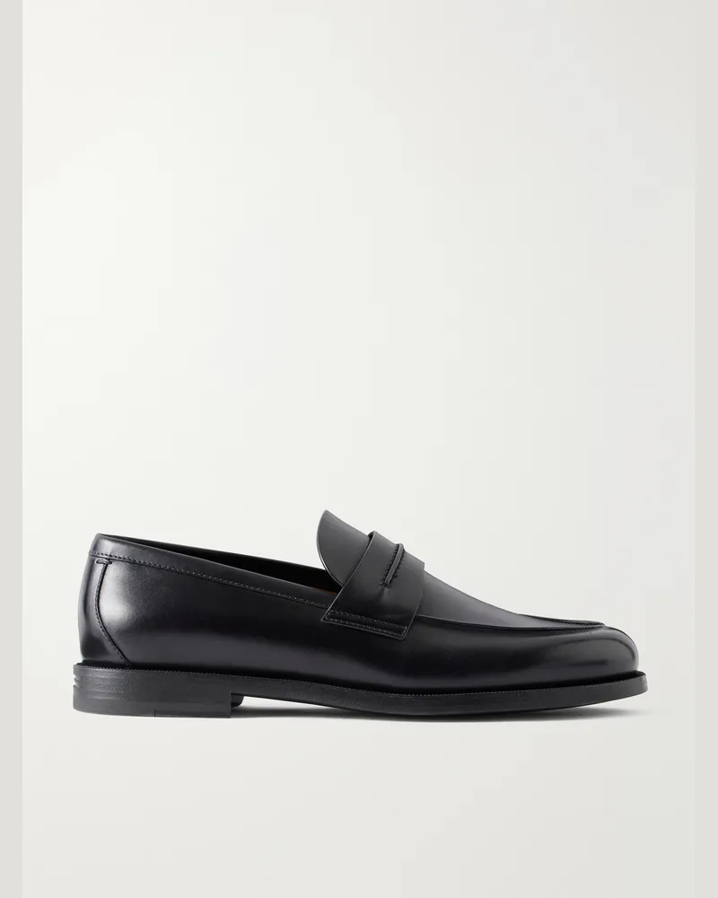 Ermenegildo Zegna Leather Loafers Black