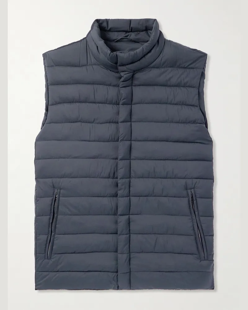 Herno Lo Smanicato Steppweste aus Nylon Blau