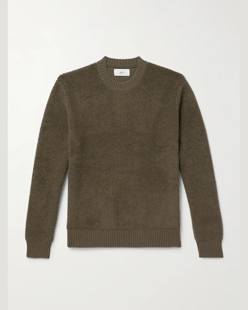 MR P. Cashmere Sweater Green