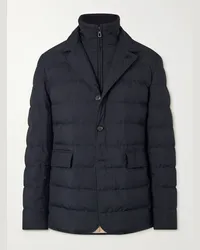 Loro Piana Nama Steppjacke aus Storm-System®-Shell Blau