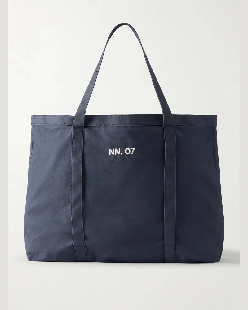 NN 07 Holiday Cotton Tote Bag Blue