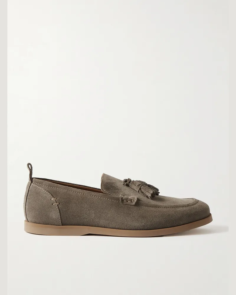 MR P. Leo Loafers aus Veloursleder mit Troddeln Grün