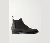 Govan Chelsea Boots aus gewachstem Veloursleder