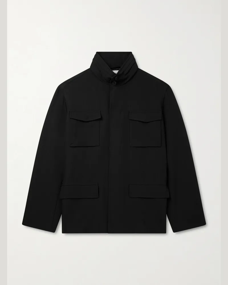 The Row Tanith Jacke aus Wollgabardine Schwarz