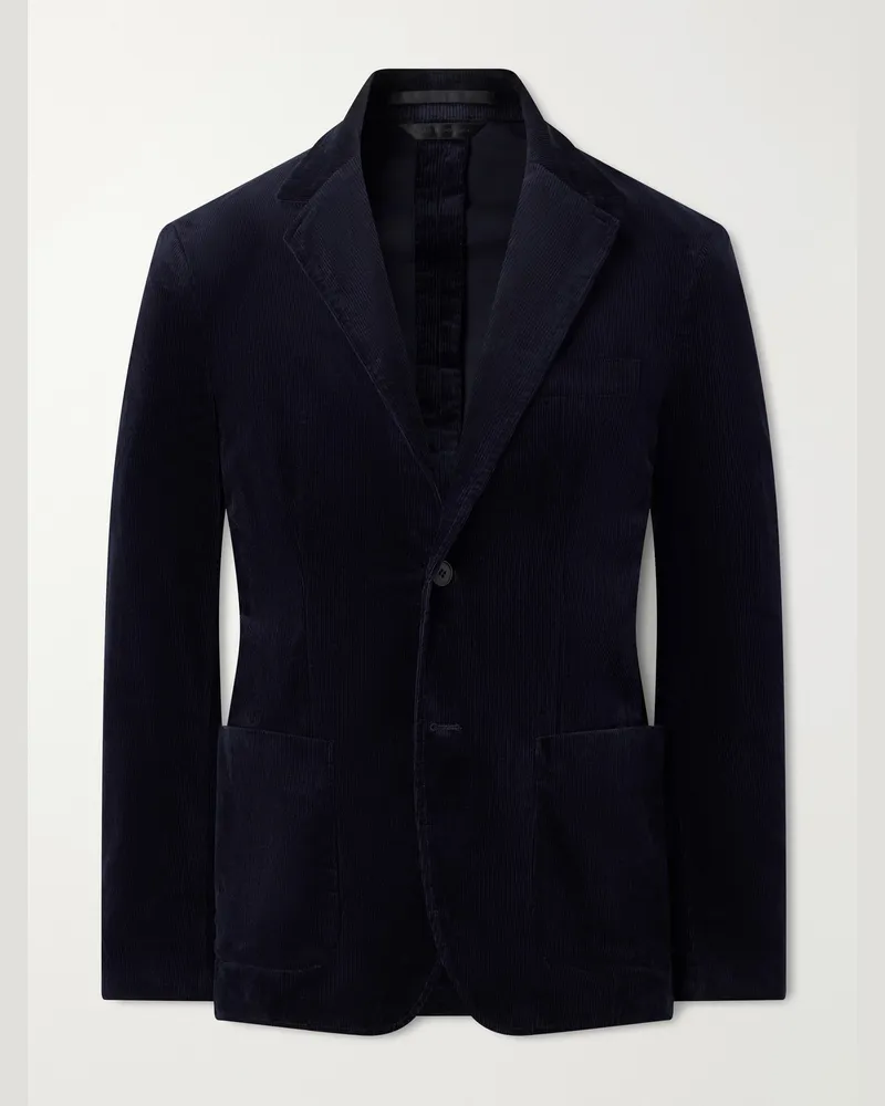 Sunspel Cotton-Blend Corduroy Blazer Blue