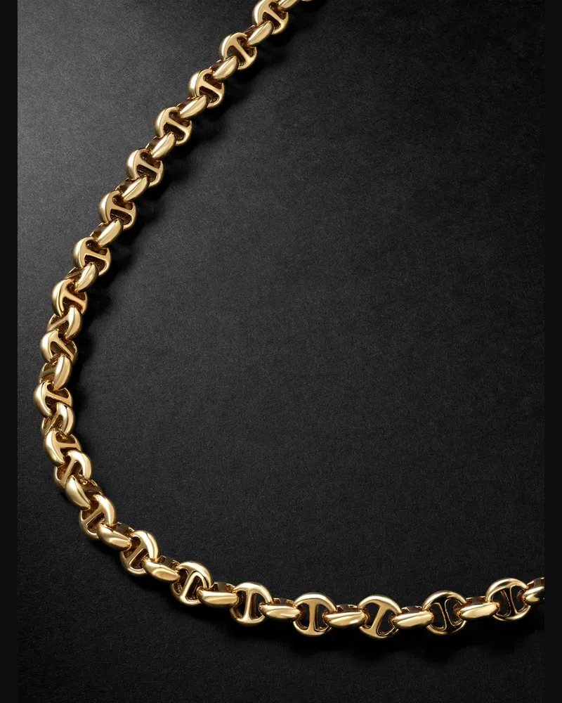 HOORSENBUHS 5MM Open Link™ Gliederkette aus 18 Karat Gold mit Diamanten Gold