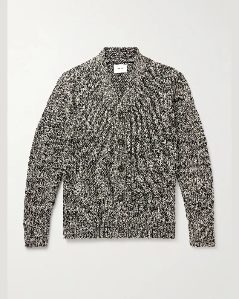 NN 07 Mika 6620 Cardigan aus Strick mit recycelten Fasern Grau