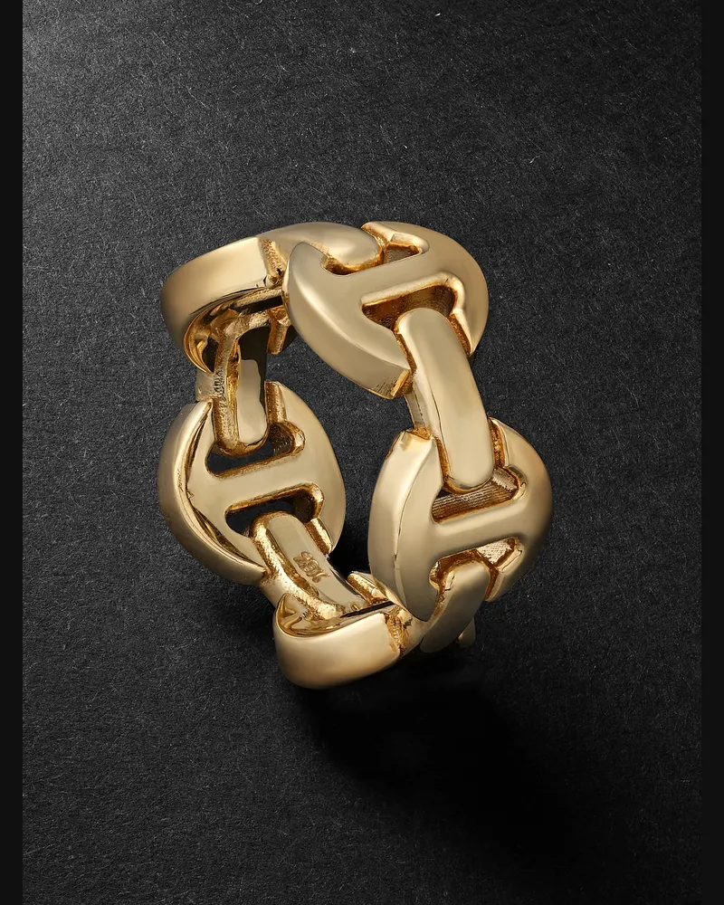 HOORSENBUHS Dame Tri-Link Ring aus 18 Karat Gold Gold