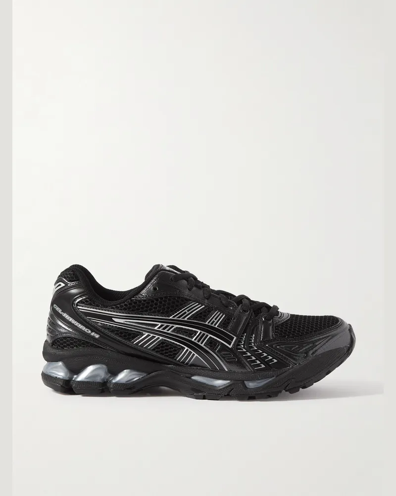 Asics GEL-KAYANO™ 14 Laufschuhe aus Mesh mit Kunstlederbesatz Schwarz