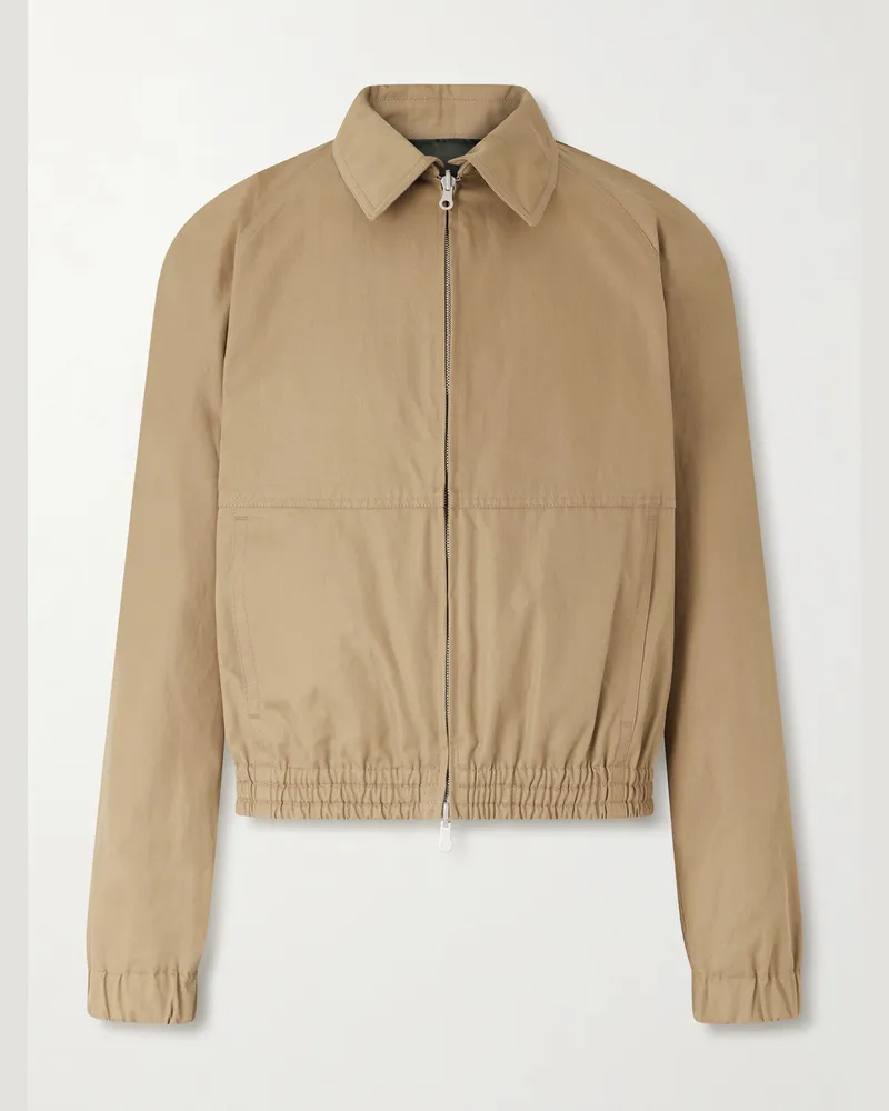 Dries van Noten Wendbare Jacke aus Twill Braun