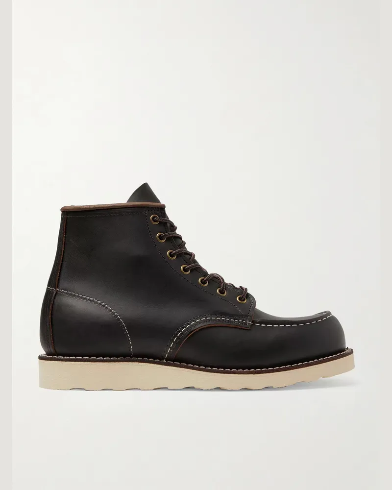Red Wing Shoes 8849 6-Inch Moc Leather Boots Schwarz