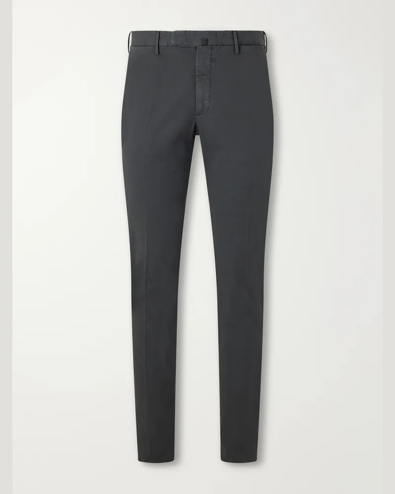 Slowear Incotex Slim-Fit Batavia Stretch-Cotton Trousers Gray