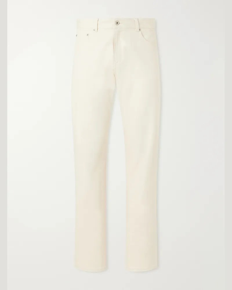 Frescobol Carioca Mendes Straight-Leg Jeans Neutrals