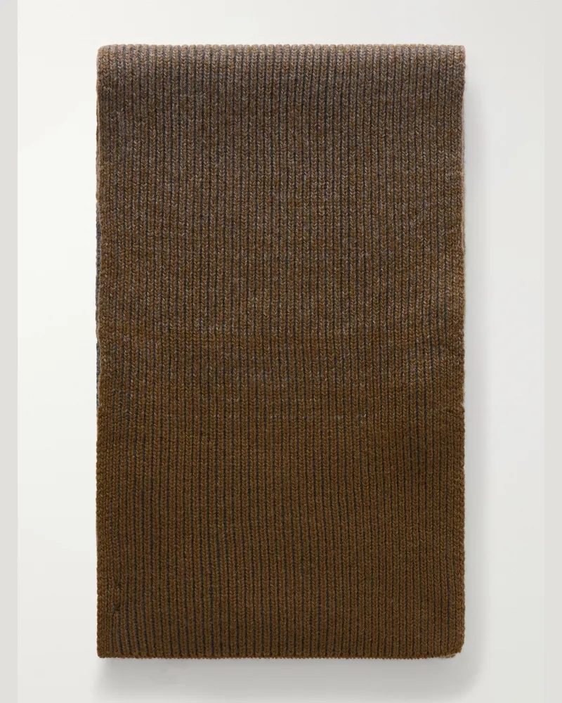 Johnstons of Elgin Pioneer Cashmere Scarf Brown