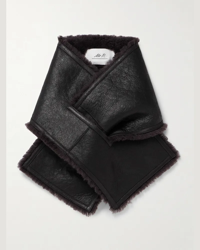 MR P. Schal aus Shearling Braun