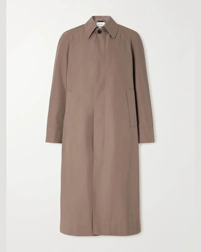 Oliver Spencer Lothian Cotton-Blend Twill Trench Coat Neutrals