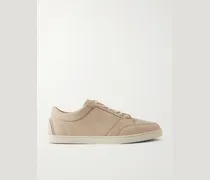 Chambelisneak Embellished Nubuck Sneakers