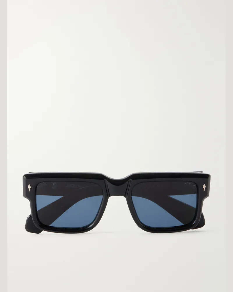 Jacques Marie Mage Hemming Square-Frame Acetate Sunglasses Black
