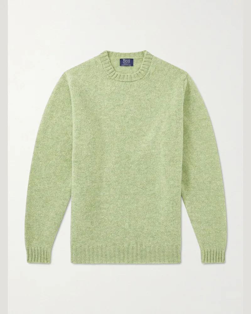 William Lockie Virgin Wool Sweater Green