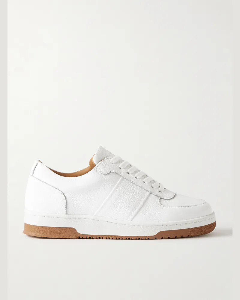MR P. Atticus Sneakers aus vollnarbigem Leder Weiß