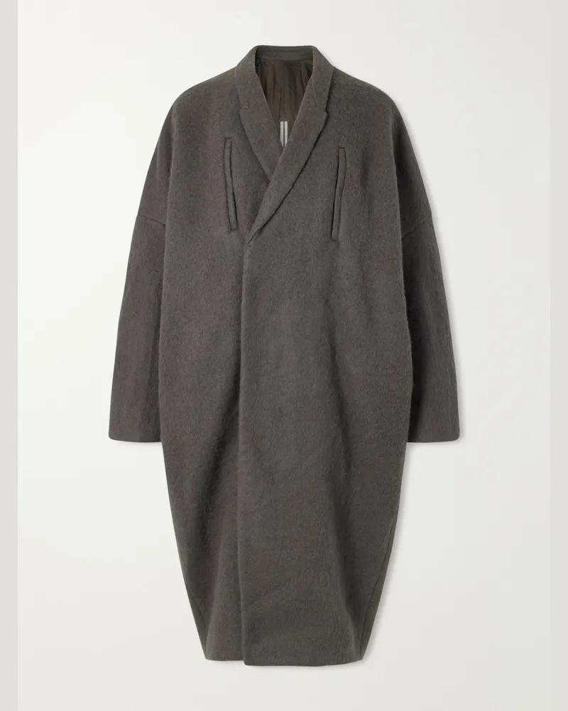 Rick Owens Poiret Alpaca and Wool-Blend Coat Gray