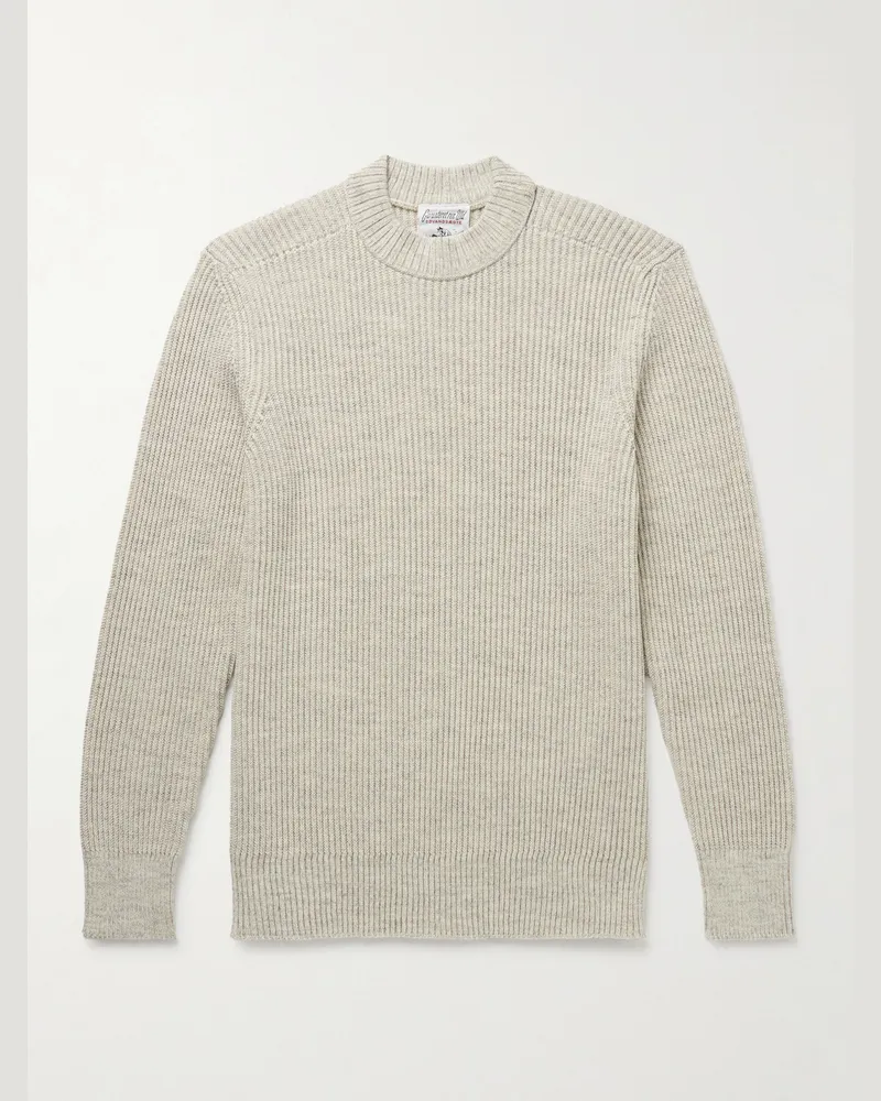 S.N.S Herning Fender Merino Wool Sweater Neutrals