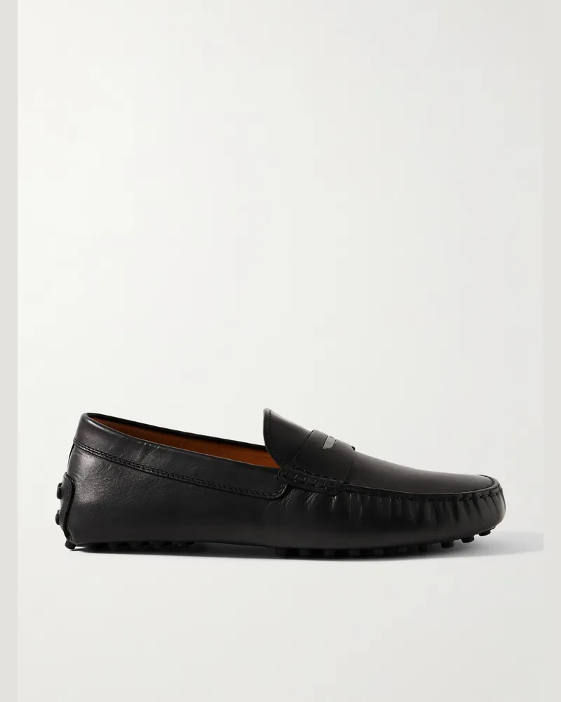 TOD'S Gommino Mokassins aus Leder Schwarz